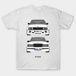 BMW E30 M3 vs. Mercedes Benz 190E T-Shirt